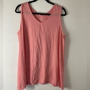 Pure Jill Dipped Hem Tunic Tank Top Sz L